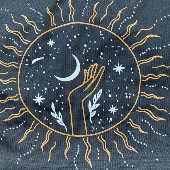 Sun, Moon and Hand Tank Crop Top Size Large - Picture 3 of 9